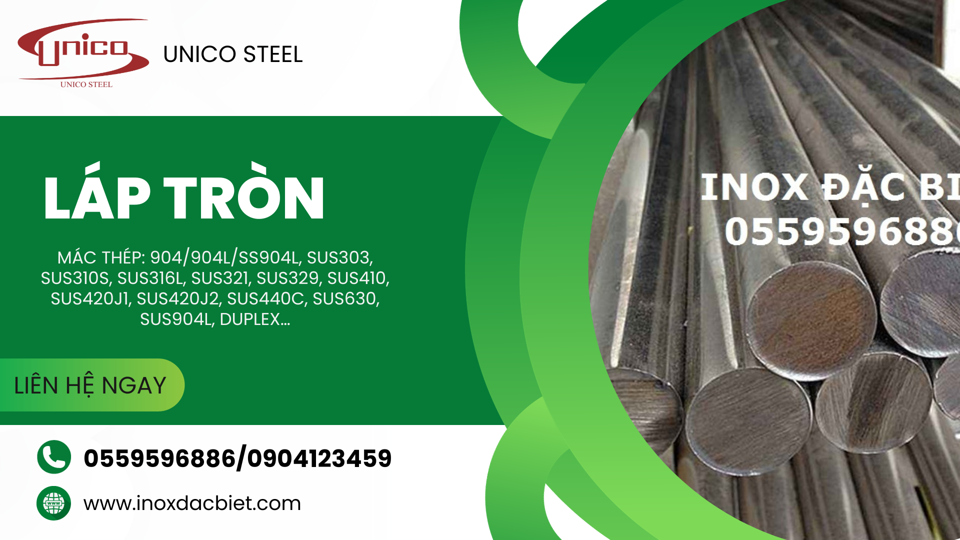 Láp tròn hợp kim